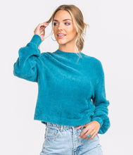 Load image into Gallery viewer, Southern Shirt Co.-Women&#39;s Cropped Feather Knit Sweater
